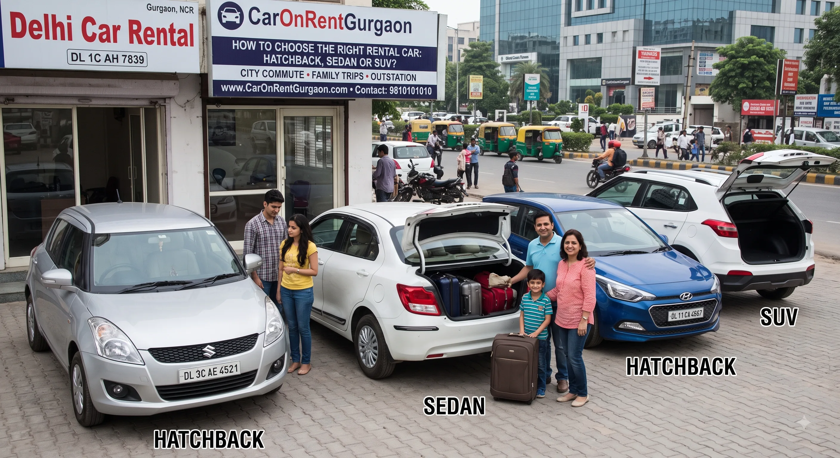 How to Choose the Right Rental Car: Hatchback, Sedan or SUV? | CarOnRentGurgaon