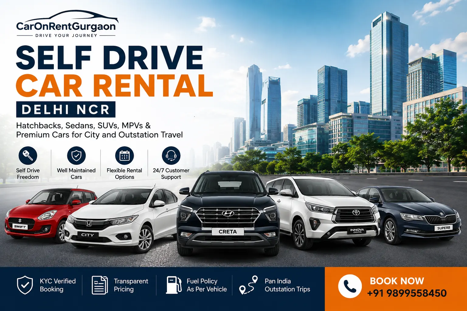 Self Drive Car Rental in Gurgaon