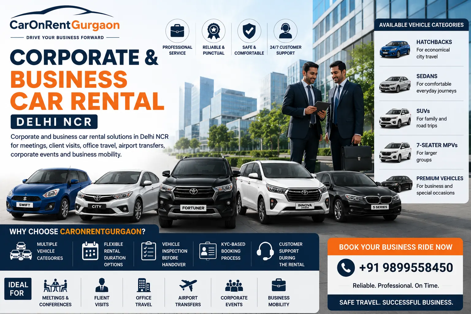 Corporate Car Rental in Gurgaon