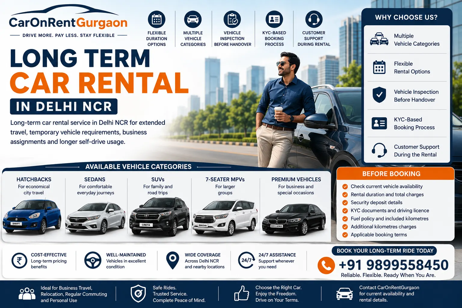 Long Term Car Rental in Gurgaon