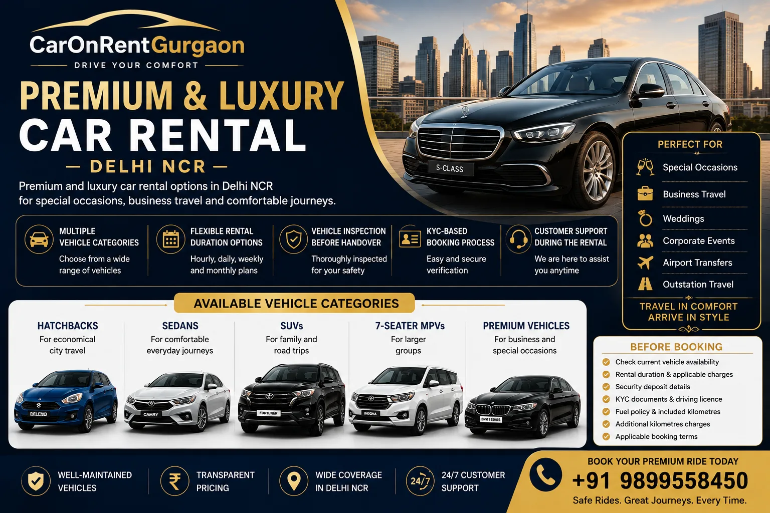 Luxury Car Rental in Gurgaon